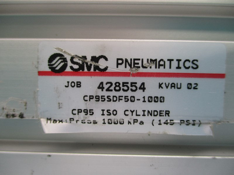 SMC CP95SDF50-1000 428554 145PSI (AS PICTURED) NSNP