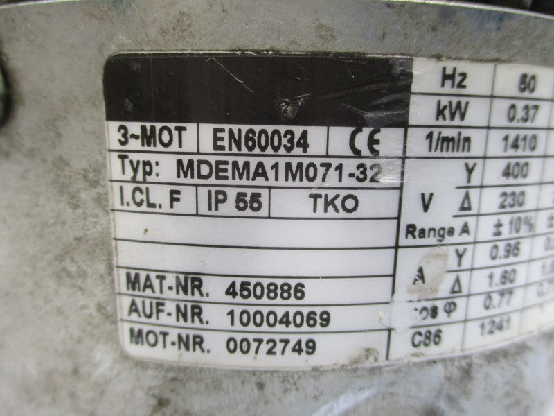 LENZE E82MV551_4B001 MDEMA1M071-32 230/480V 0.95/1.60A UNMP