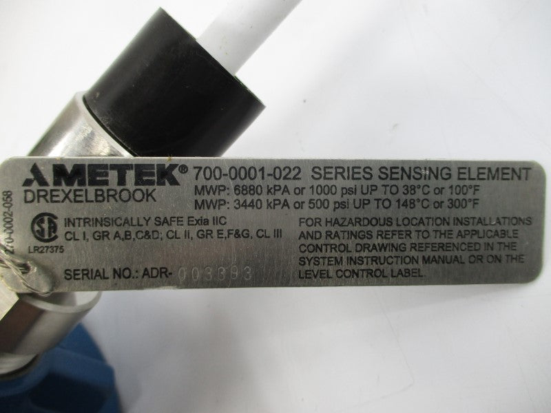 AMETEK 700-0001-022 500/1000PSI NSNP
