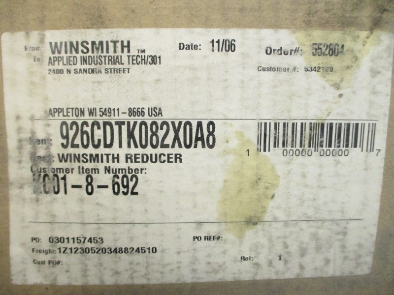 WINSMITH 926CDTK082X0A8 926CDTK NSMP