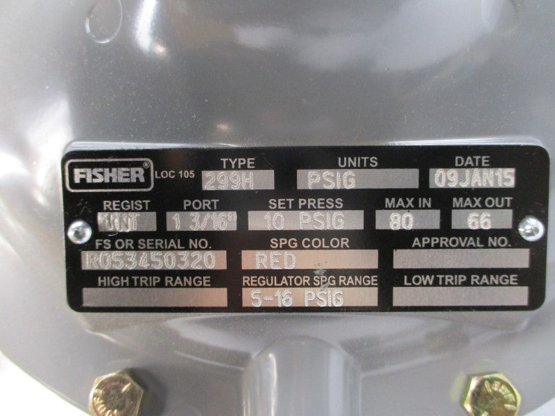FISHER 299H13668494 299H 5-16PSI 2" NSMP