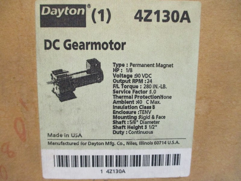 DAYTON 4Z130A 90VDC 1.5A NSMP