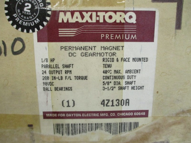 MAXI-TORQ 4Z130A 90VDC 1.5A NSMP