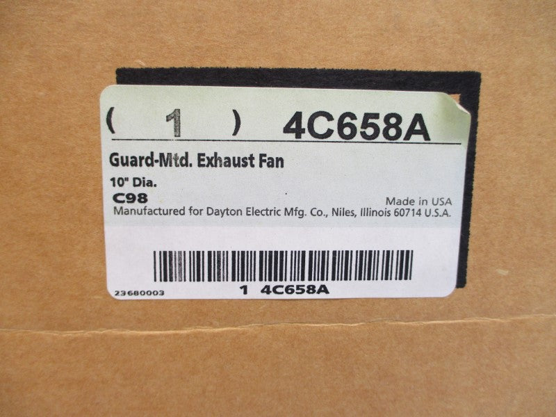 DAYTON 4C658A 115V 1.0A 10" NSMP