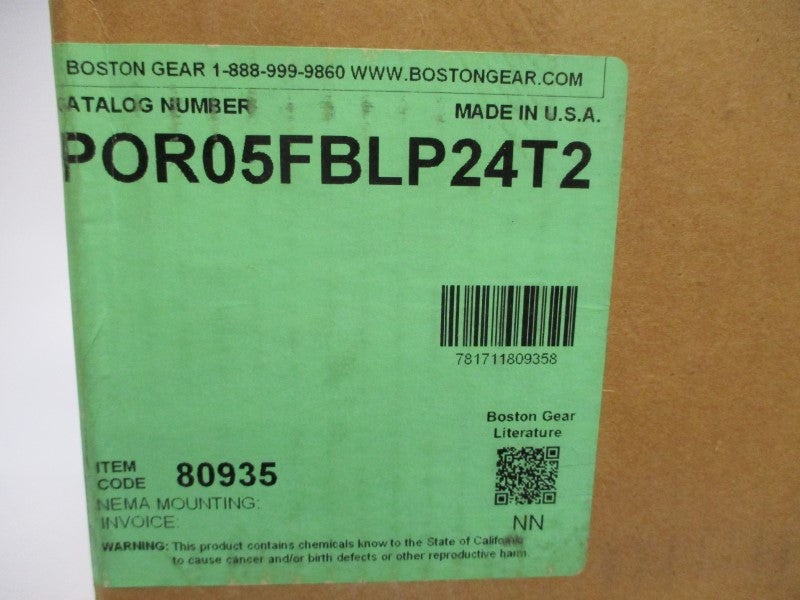 BOSTON GEAR POR05FBLP24T2 NSMP