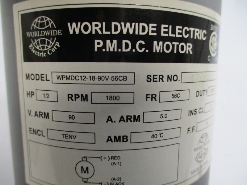 WORLDWIDE ELECTRIC WPMDC12-18-90V-56CB 90VDC 5.0A NSMP