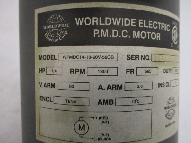 WORLDWIDE ELECTRIC WPMDC14-18-90V-56CB 90VDC 2.6A NSMP