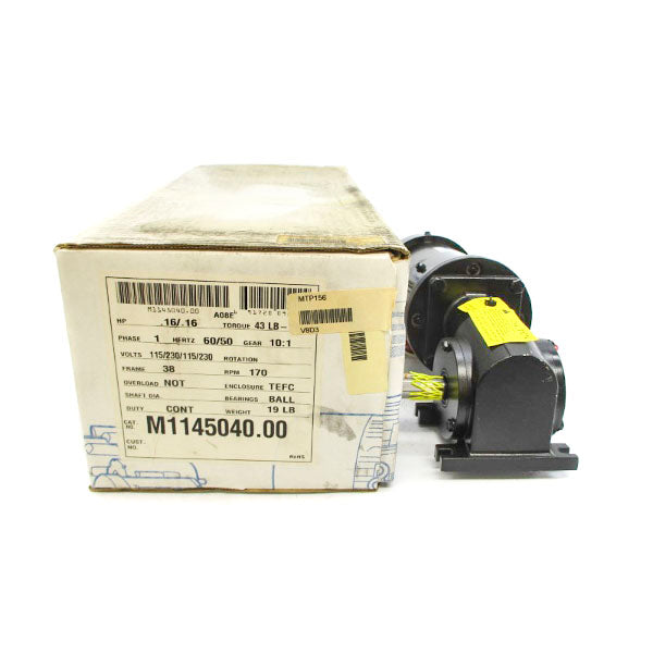LEESON CM38P17FZ19B M1145040.00 115/230VAC 2/2.8//1/1.4A NSMP