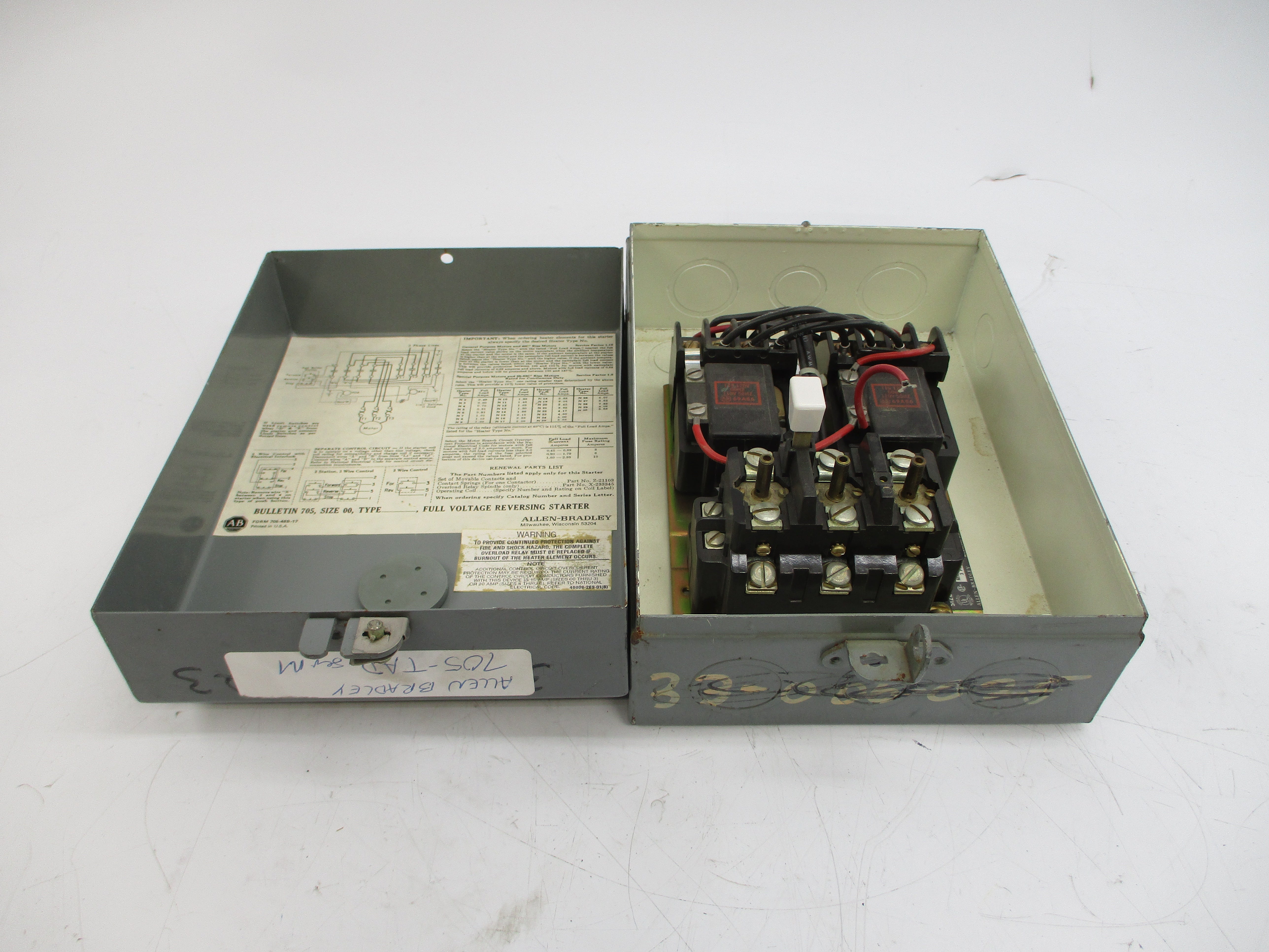 ALLEN BRADLEY 705-TAD SER. M 110/115-120V (AS PICTURED) NSNP