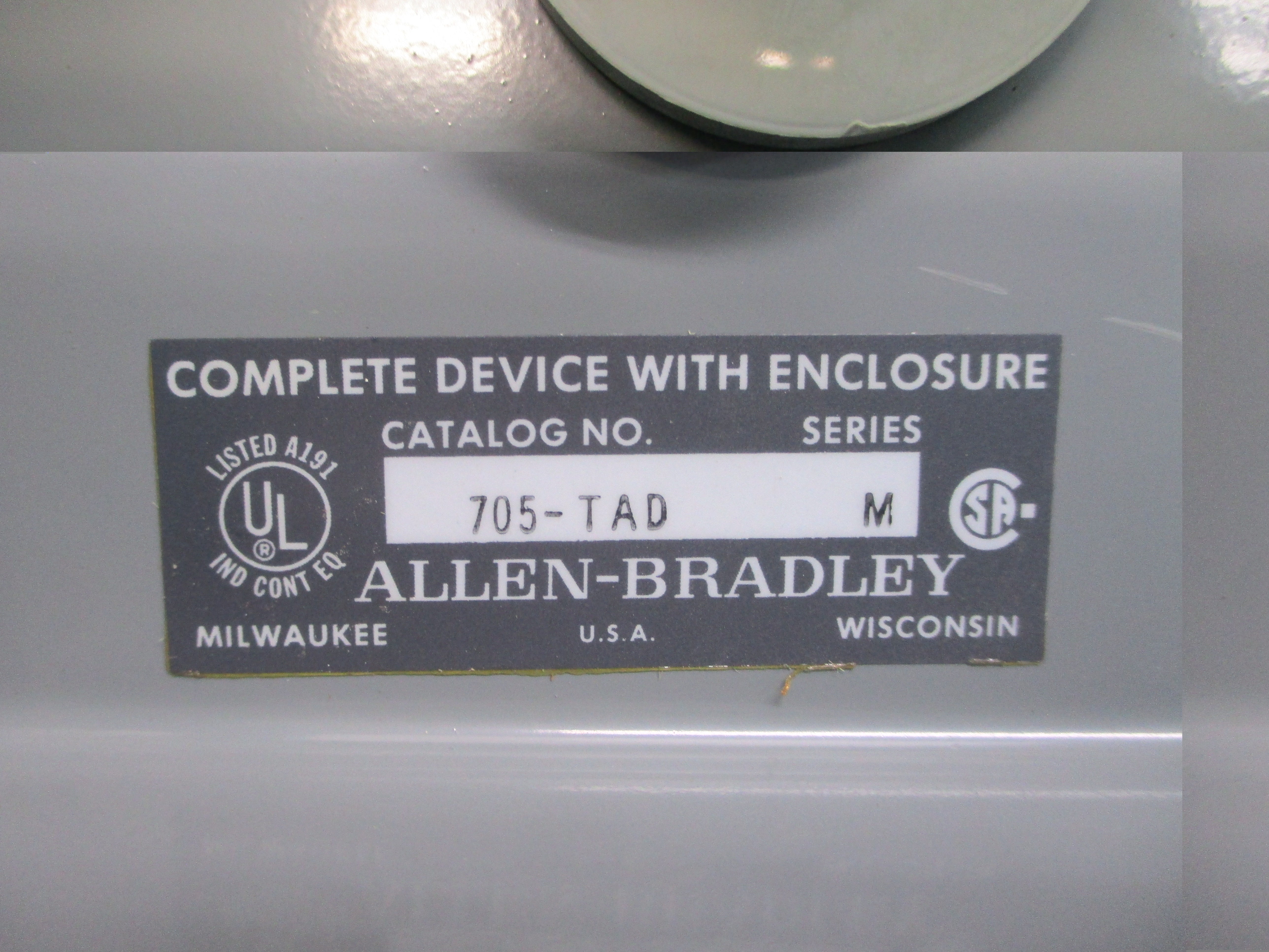 ALLEN BRADLEY 705-TAD SER. M 110/115-120V (AS PICTURED) NSNP