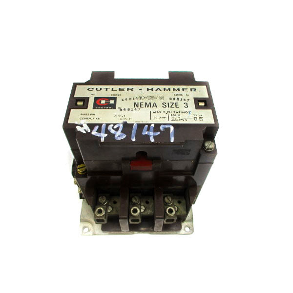CUTLER HAMMER C10EN3 SER. A1 110/120V 90A UNMP