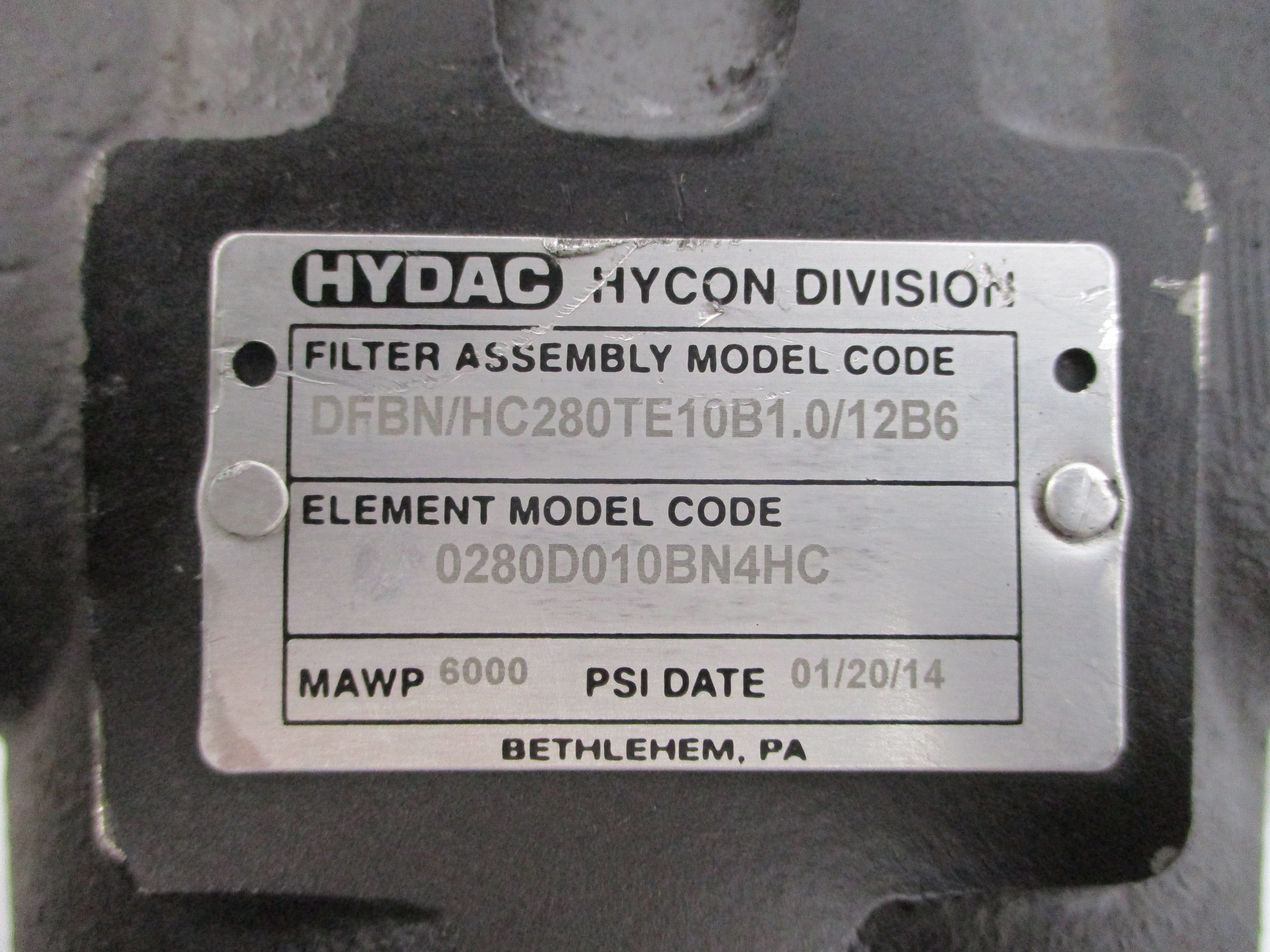 HYDAC DFBN/HC280TE10B1.0/12B6 6000PSI NSNP