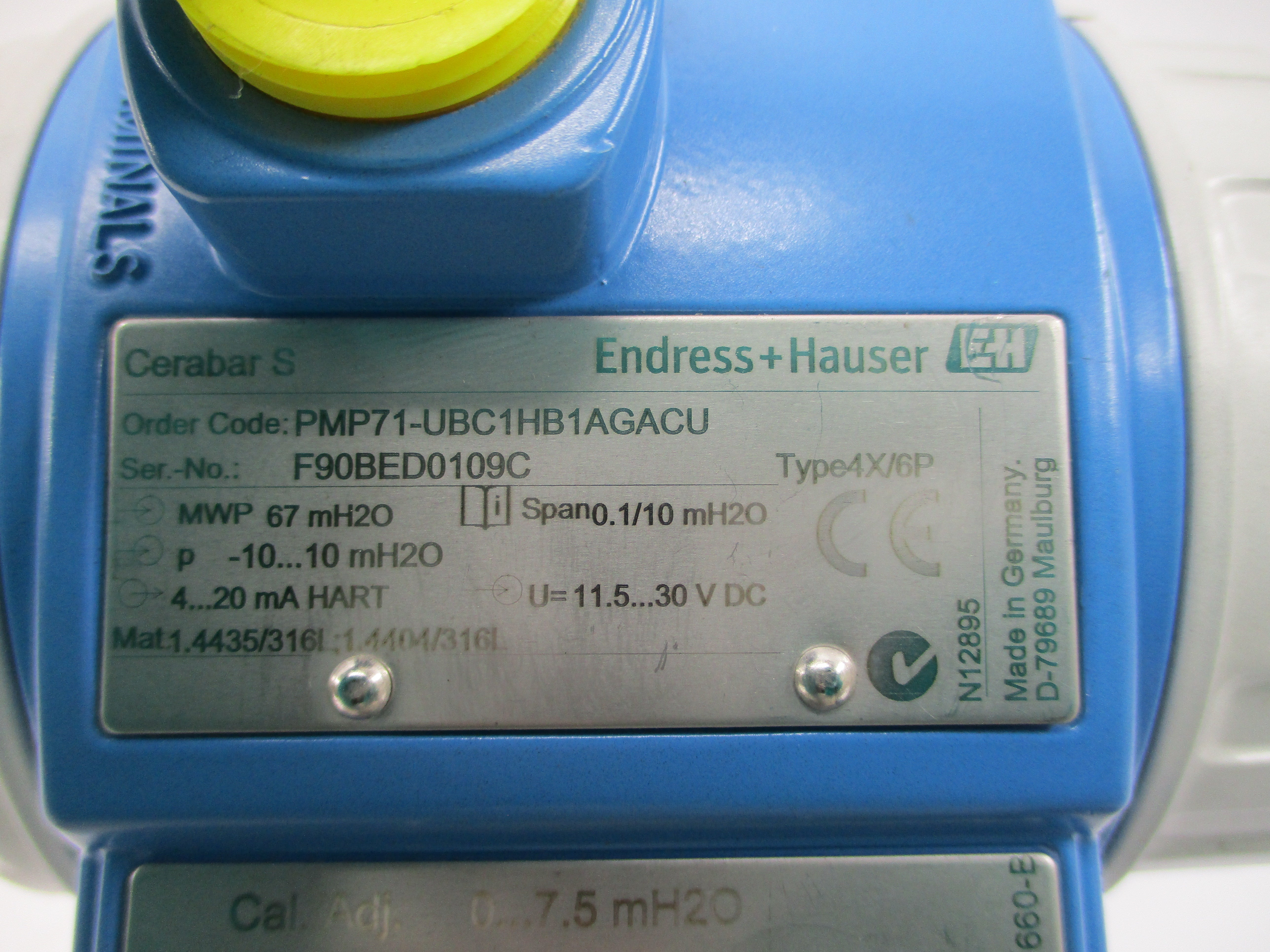ENDRESS+HAUSER PMP71-UBC1HB1AGACU 11.5-30VDC NSNP