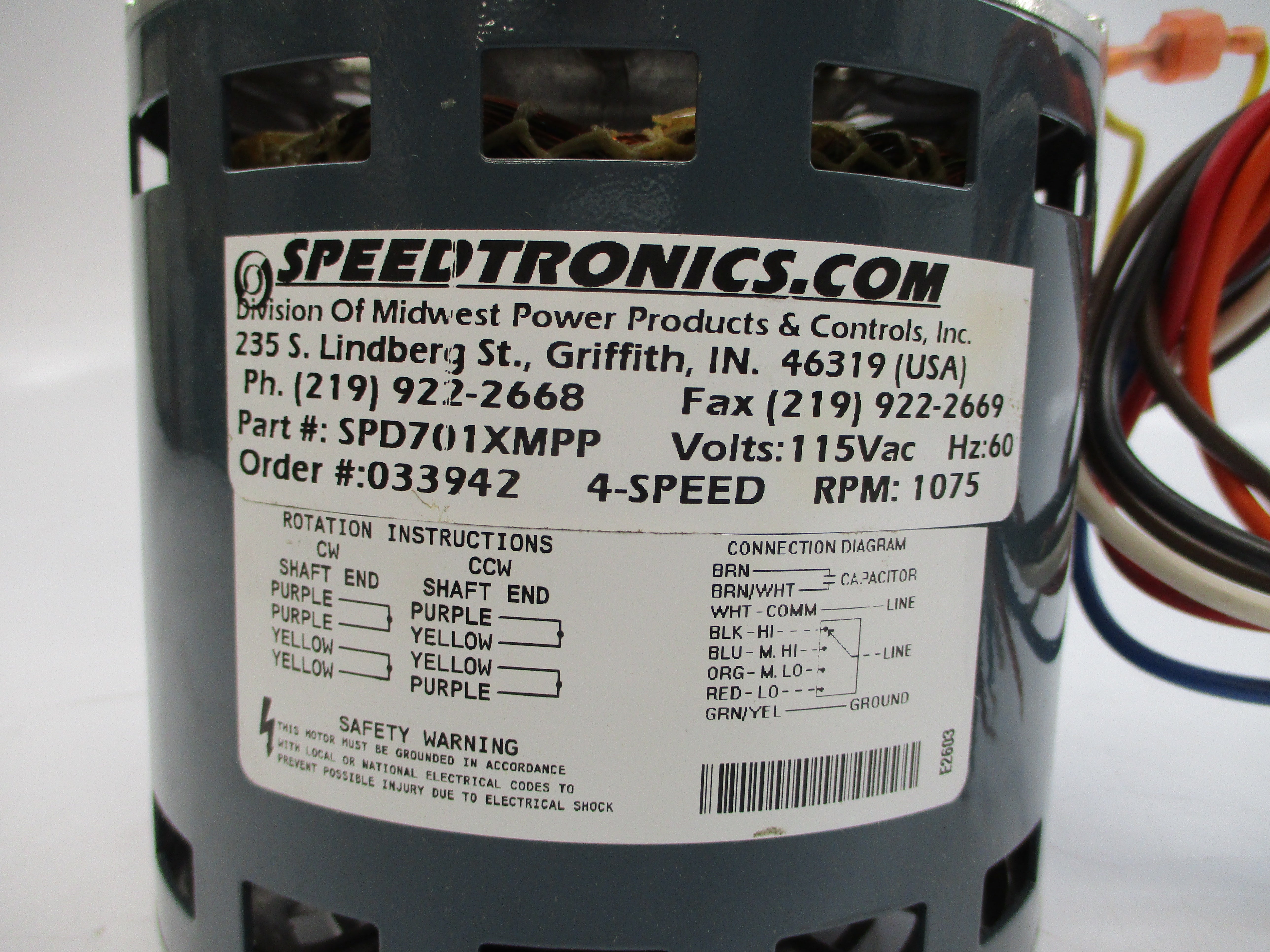 SPEEDTRONICS SPD701XMPP 115VAC NSNP