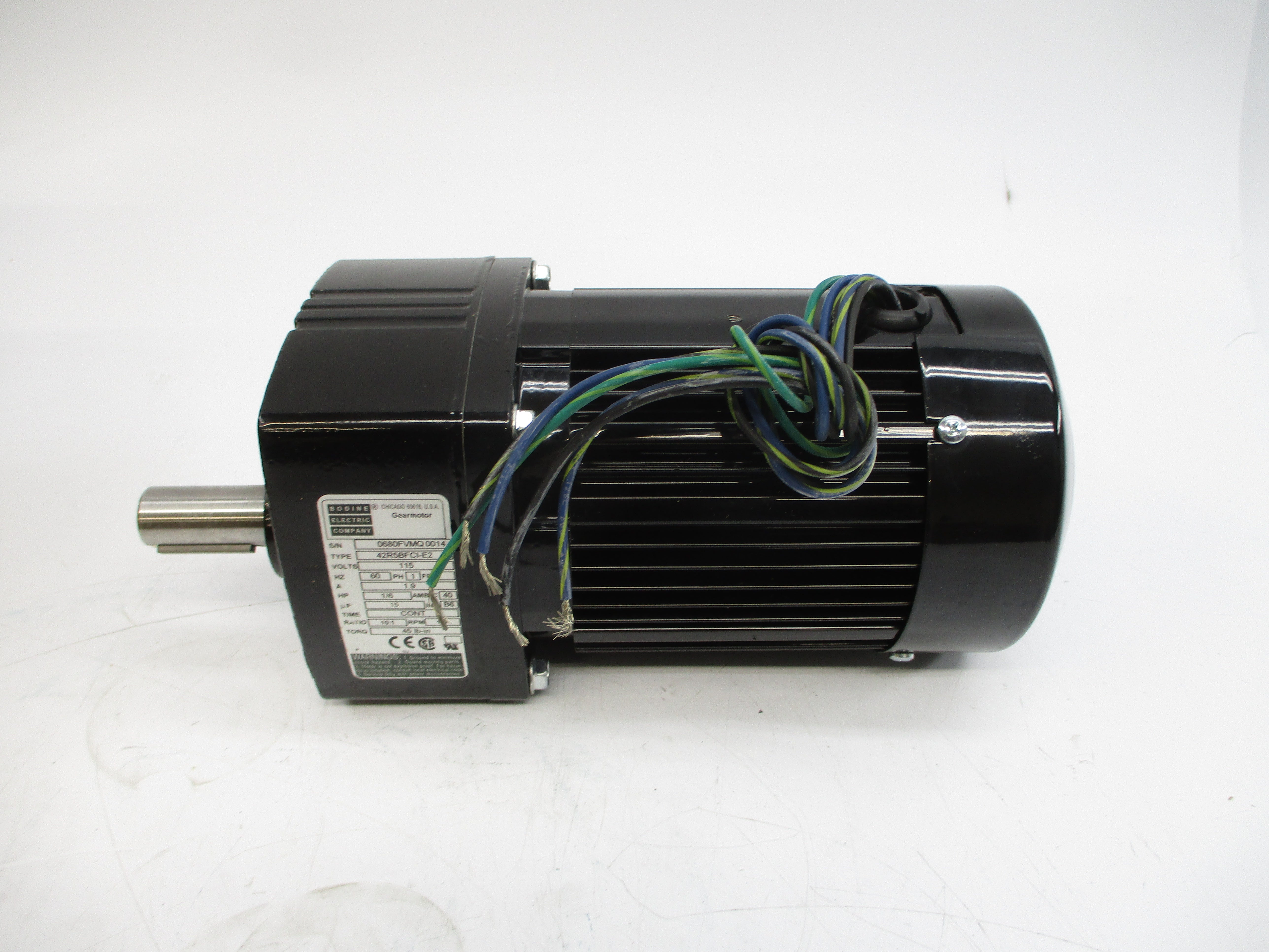 BODINE ELECTRIC 0680FV 42R5BFCI-E2 115V 1.9A NSMP