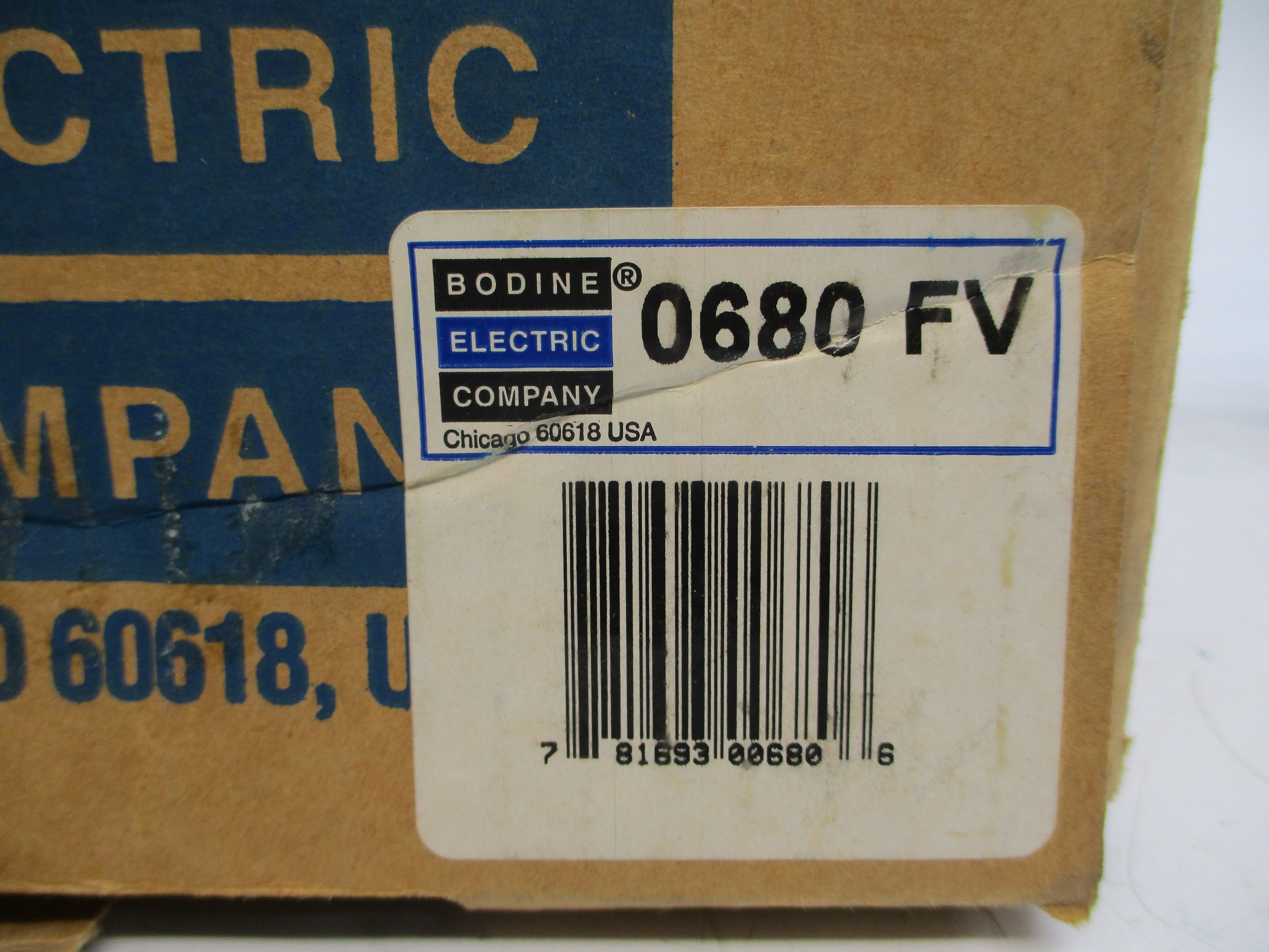 BODINE ELECTRIC 0680FV 42R5BFCI-E2 115V 1.9A NSMP
