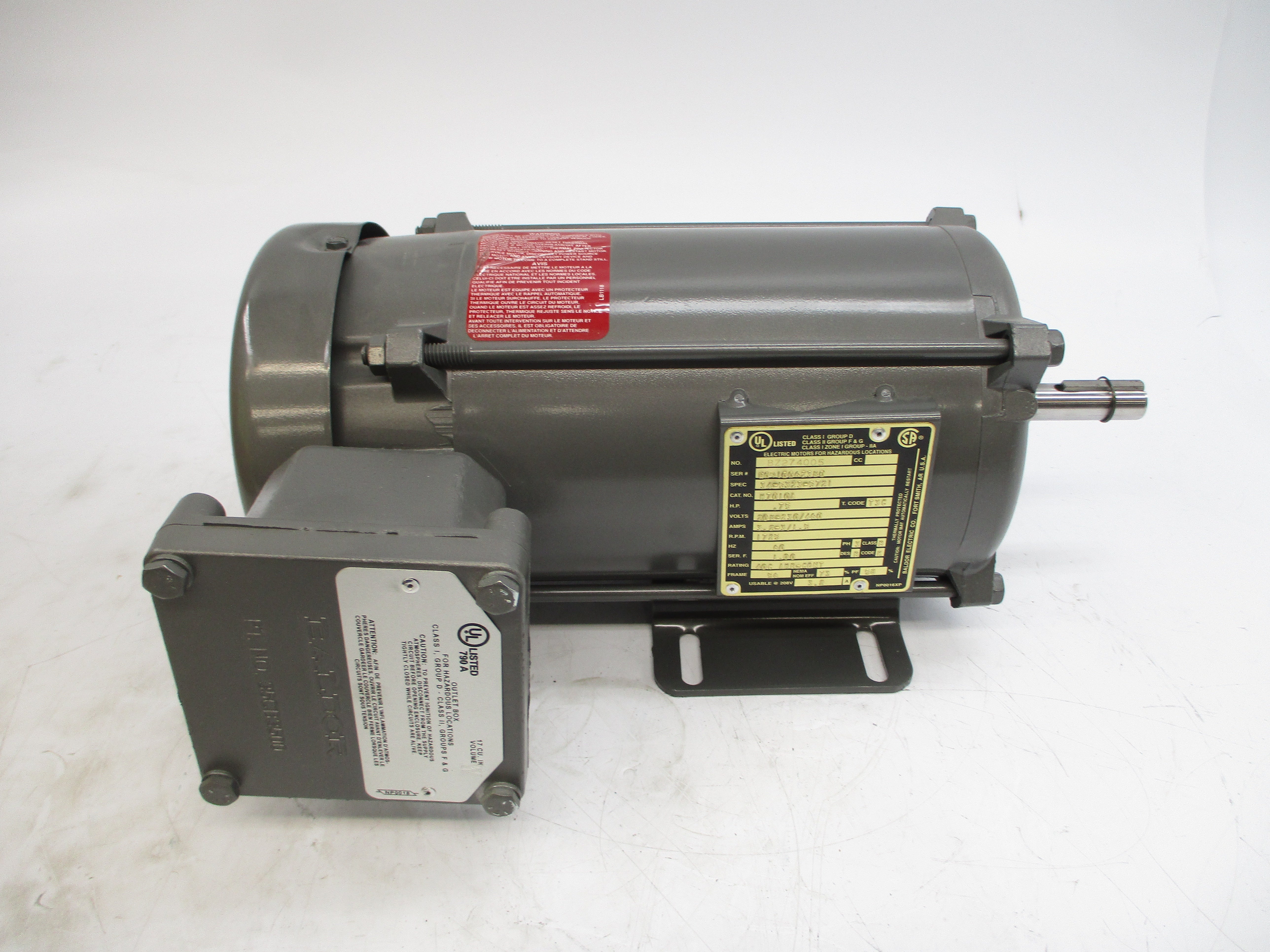 BALDOR M7010A 34-5323-5721 208-230/460V 3.2-3/1.5A NSMP