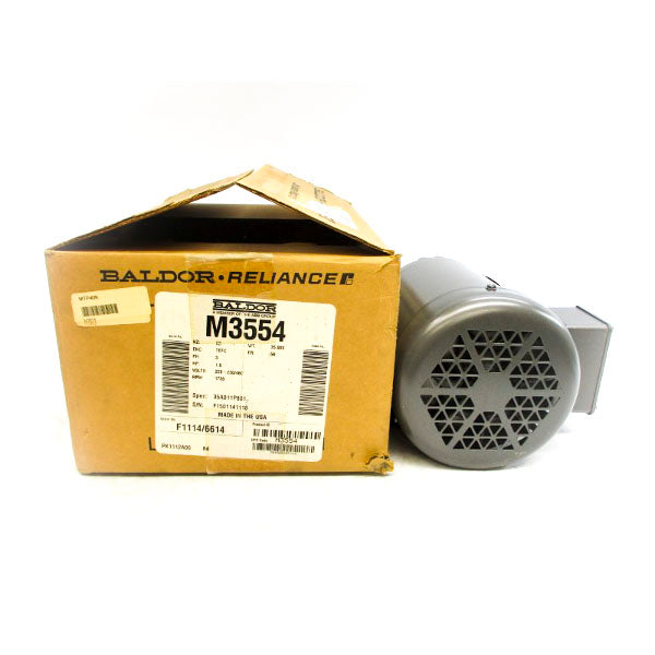 BALDOR M3554 35A011P801 208-230/460V 5-4.6/2.3A NSMP