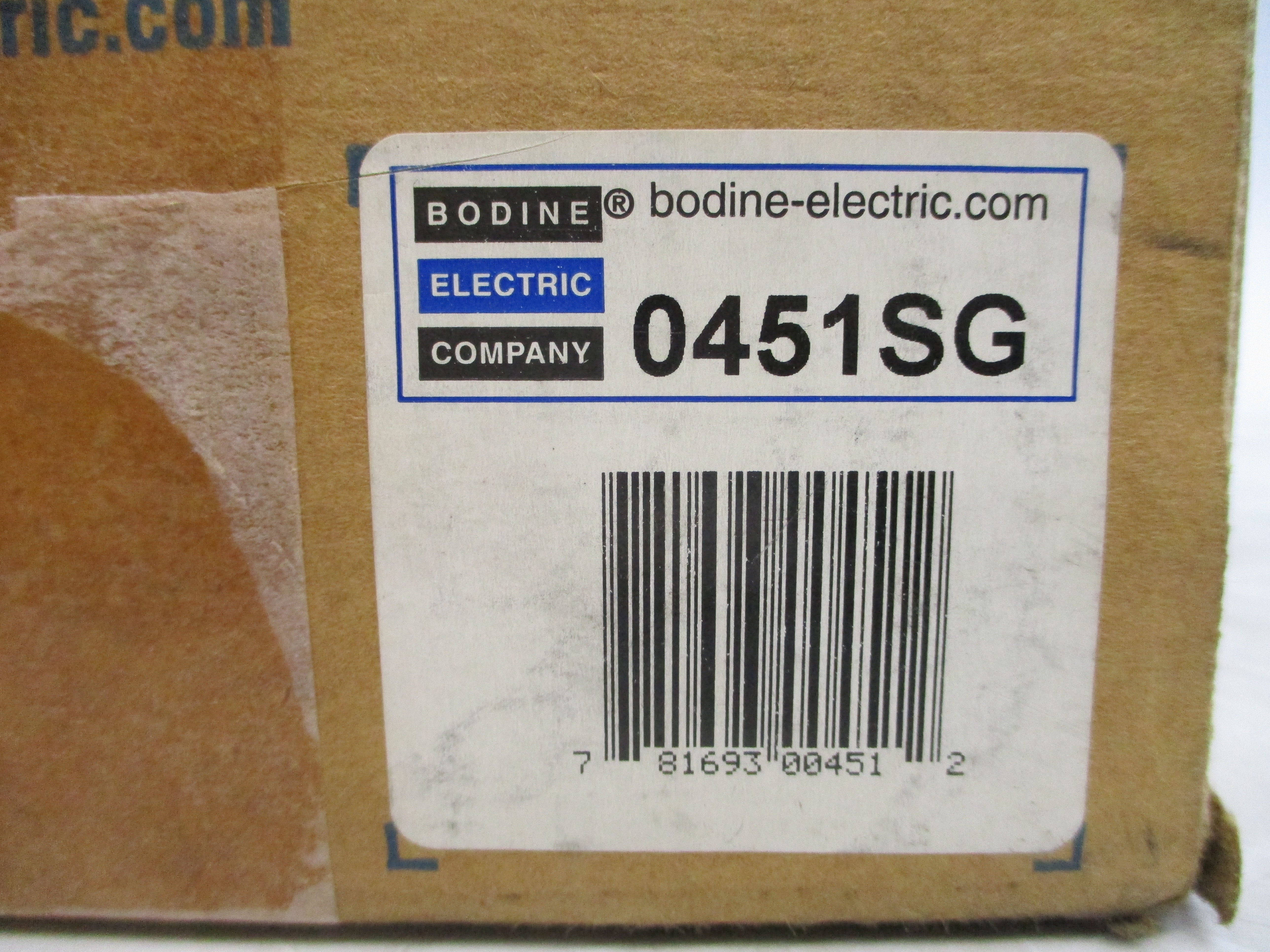 BODINE ELECTRIC 0451SG 34R4BFCI-Z2 115V 1.0A NSMP