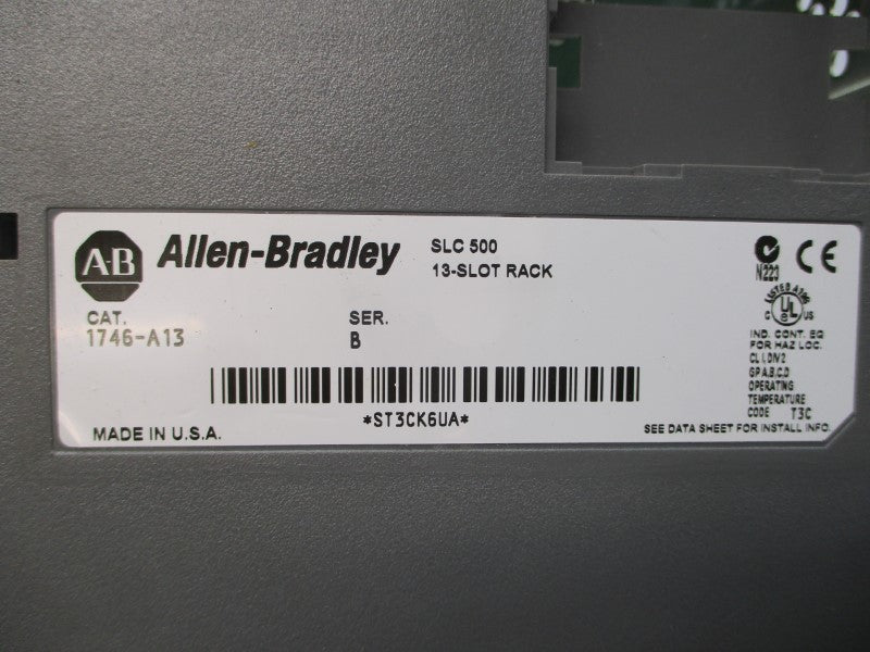 ALLEN BRADLEY 1746-A13 1746-P2 SER. B 85-132VAC 5A UNMP