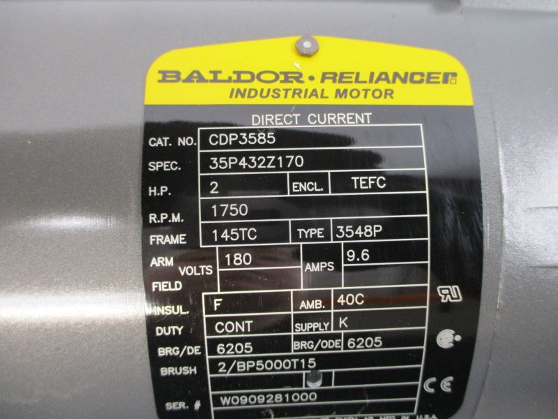 BALDOR CDP3585 35P432Z170 180V 9.6A NSMP
