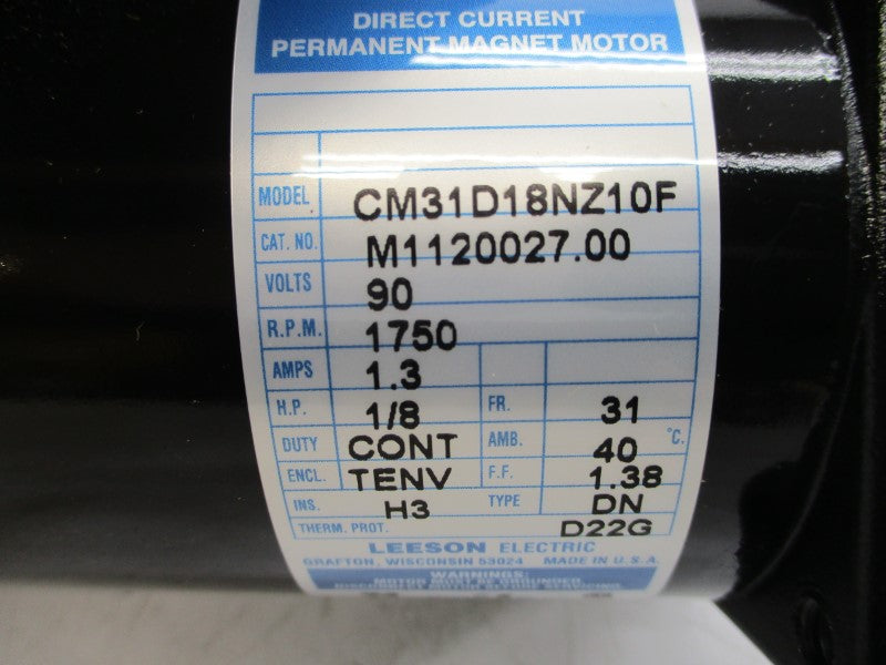 LEESON CM31D18NZ10F M1120027.00 90VDC 1.3A NSMP