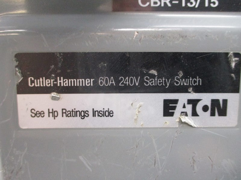CUTLER HAMMER DG322UGB 240VAC 60A UNMP