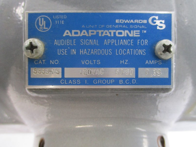 EDWARDS 5533-N5 120VAC 0.38A UNMP