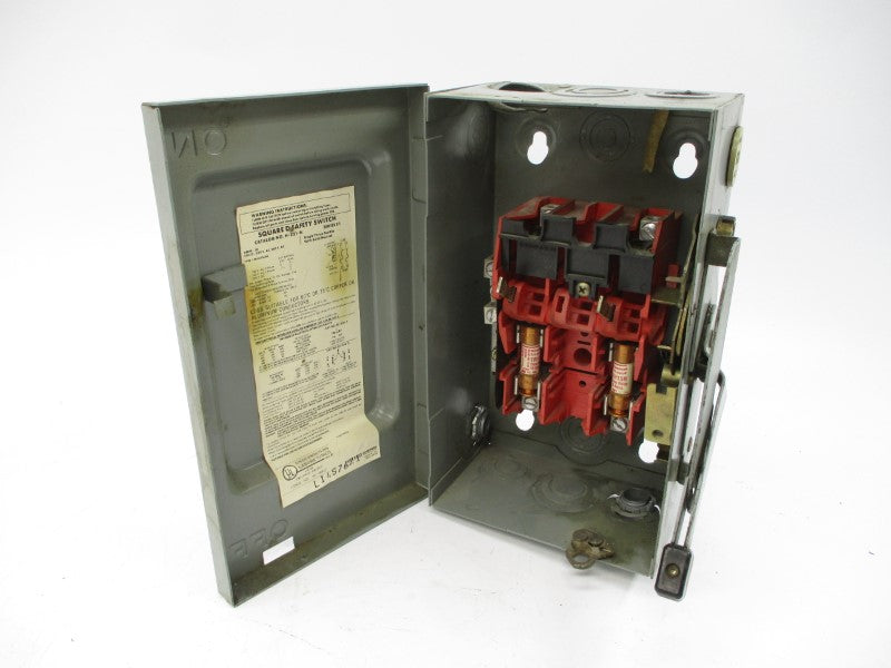 SQUARE D H-221-N SER. E1 240VAC 30A UNMP