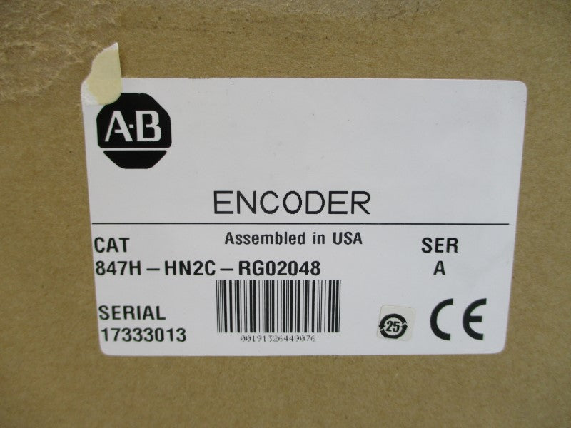 ALLEN BRADLEY 847H-HN2C-RG02048 SER. A 8-30VDC (BR/WH) NSMP