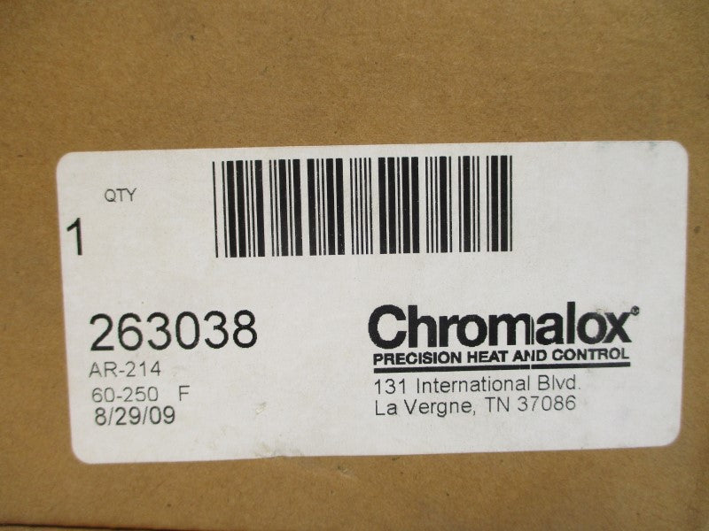 CHROMALOX AR-214 263038 277VAC 30A 60-250'F NSMP