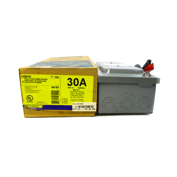 SQUARE D H361N SER. F05 600VAC 30A NSMP