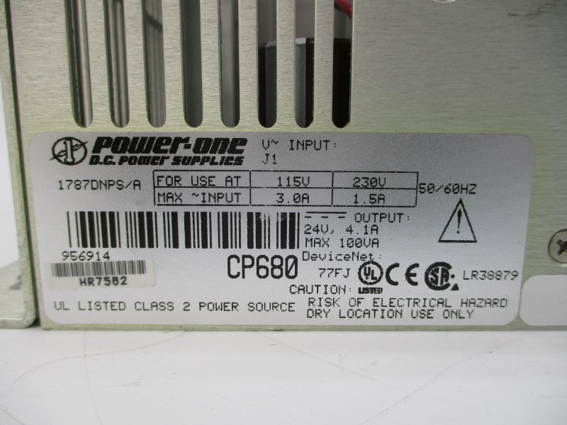 POWER-ONE 1787DNPS/A CP680 115/230VDC 3.0/1.5A NSNP