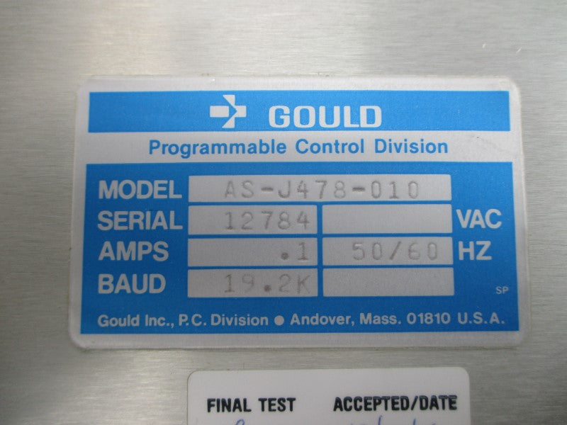 GOULD AS-J478-010 J478 .1A NSNP