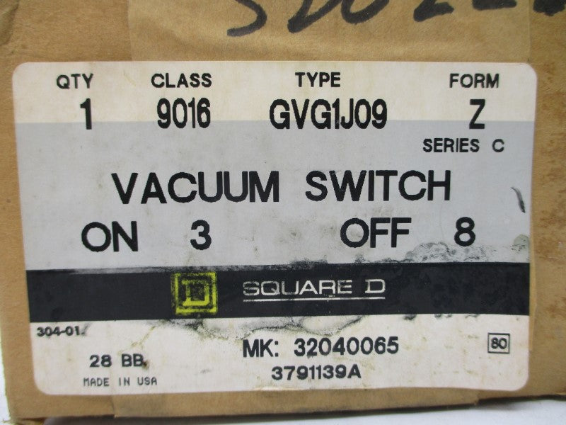 SQUARE D 9016GVG1J09 SER. C 460/575V NSMP