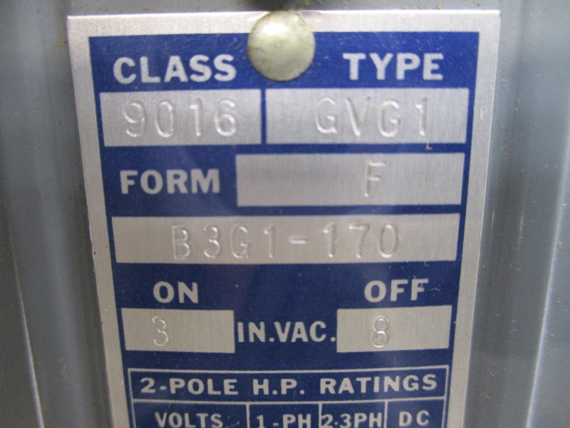SQUARE D 9016GVG-1 440/550V NSMP