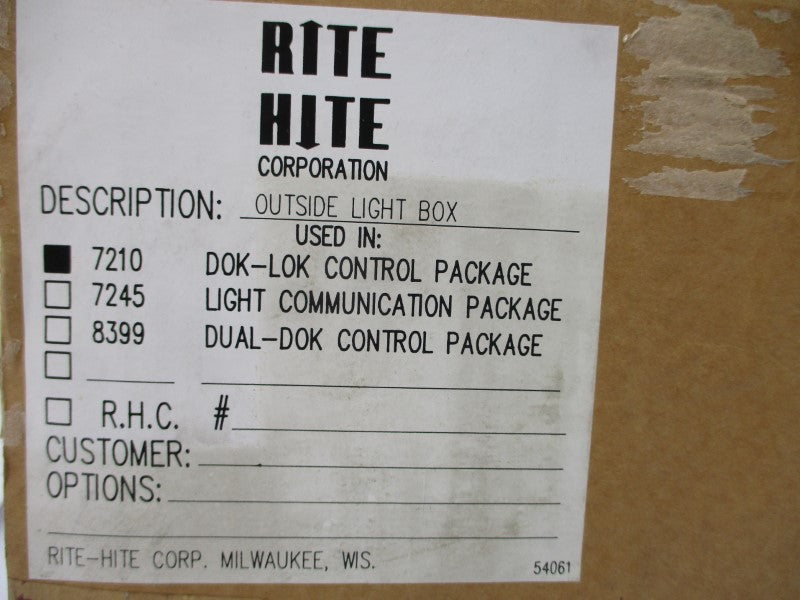 RITE HITE 7210 NSMP