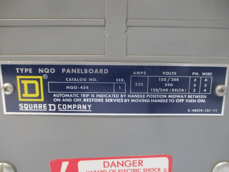 SQUARE D NQO-424 SER. 1 120/240V NSNP