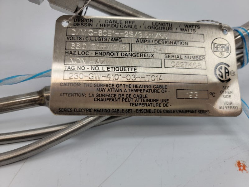 THERMON D/MIQ-60E1H-2S/3.5M/65/66/2.1M/12/6 66V 10/5A NSMP