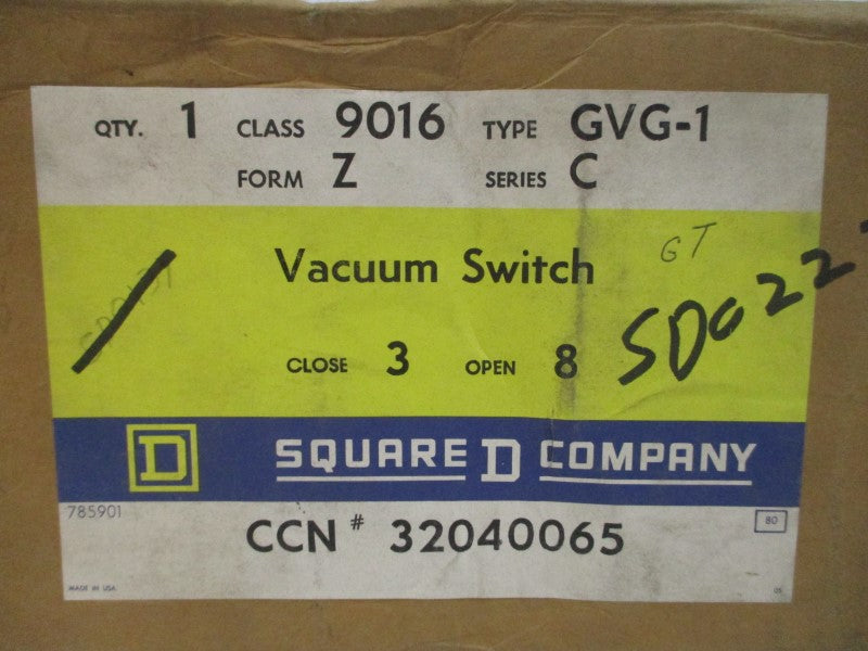 SQUARE D 9016GVG-1 SER. C 575V NSMP