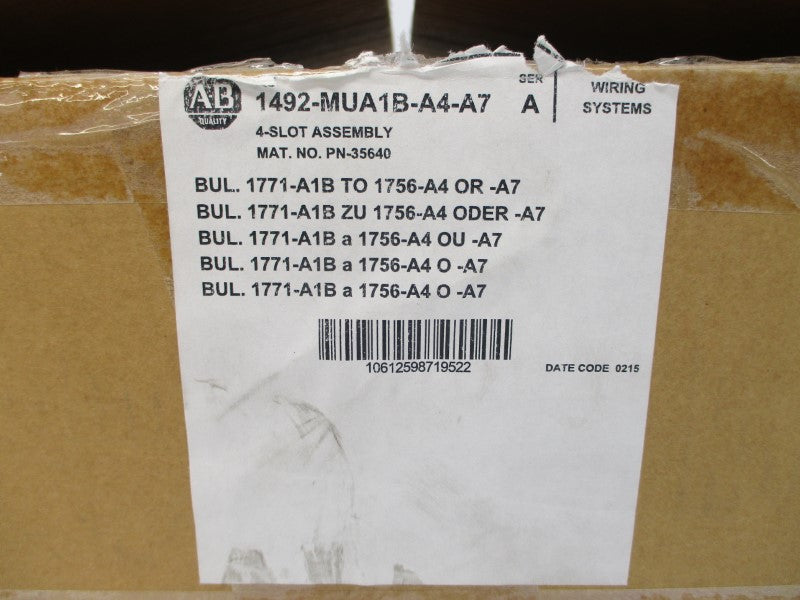 ALLEN BRADLEY 1492-MUA1B-A4-A7 SER. A NSMP