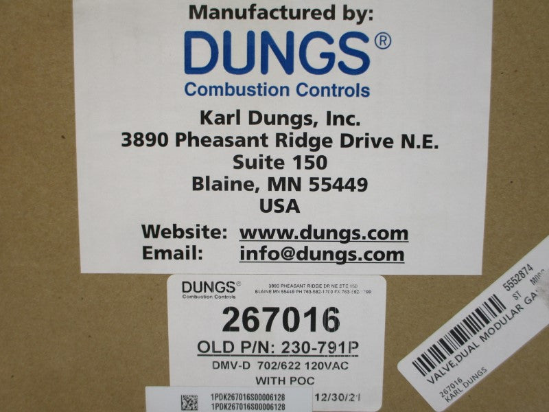 DUNGS 267016 230-791P 120VAC NSFS