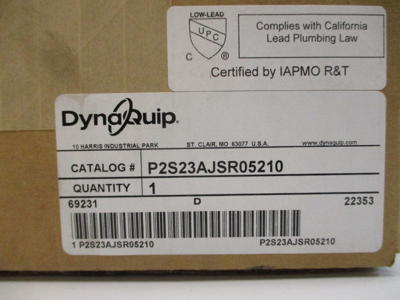 DYNAQUIP P2S23AJSR05210 110PSI 1/2" NSMP