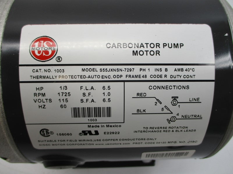 US MOTORS 1003 S55JXNSN-7297 115V 6.5A NSMP