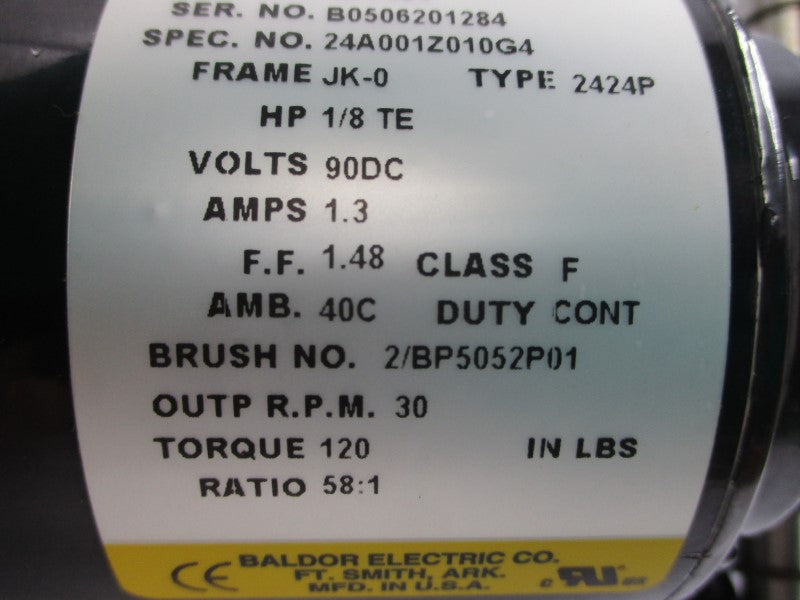 BALDOR GP7404 24A001Z010G4 90VDC 1.3A NSMP