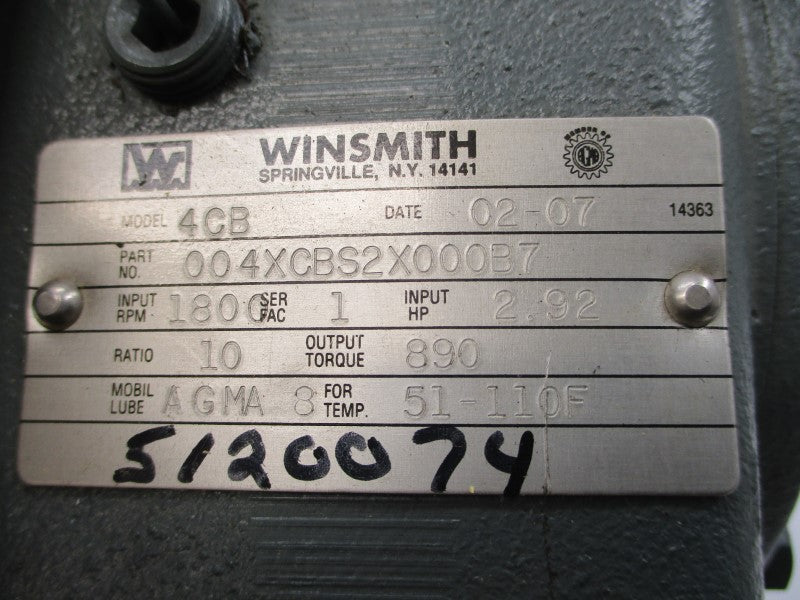 WINSMITH 004XCBS2X000B7 4CB NSNP