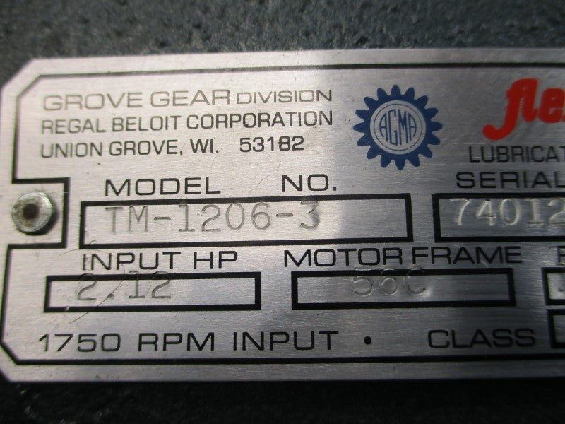 GROVE GEAR TM-1206-3 NSNP