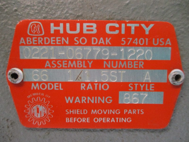 HUB CITY 0221-06779-1220 66 (AS PICTURED) NSNP