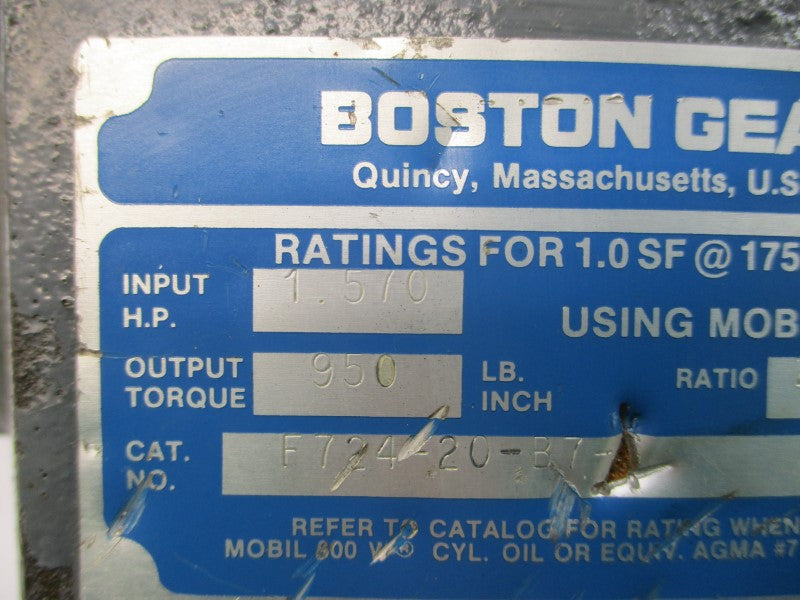 BOSTON GEAR F724-20-B7 (AS PICTURED) NSNP