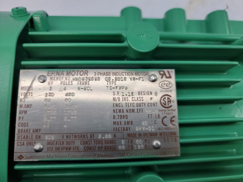 SUMITOMO TC-FXPA RNYMS2-1531YB-EP-40 230/460V 5.61/2.80A NSNP